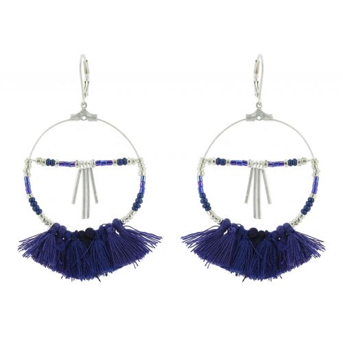 Tassel hanging dangle earring, SHERYL