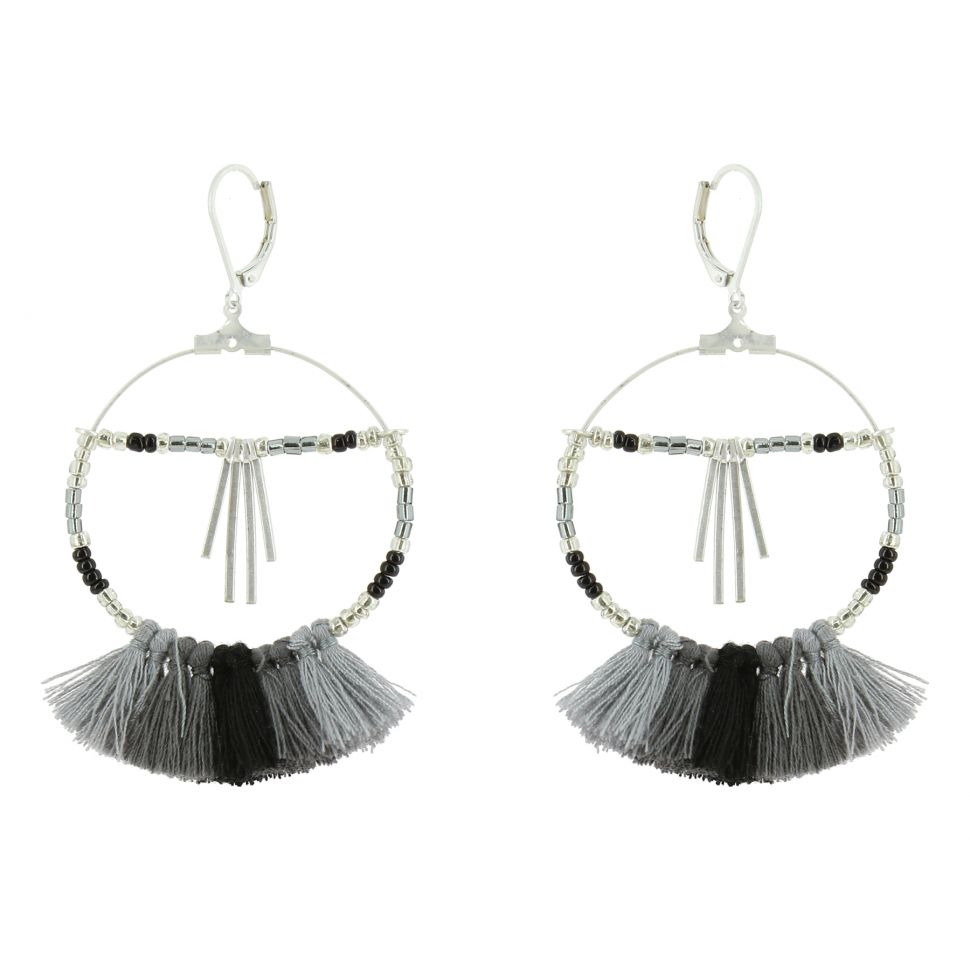 Tassel hanging dangle earring, SHERYL