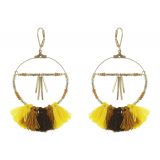 Tassel hanging dangle earring, SHERYL