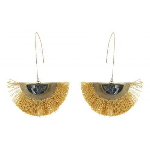 Tassel hanging dangle earring, LANA