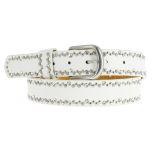 Rhinestone and studded leather woman belt, CAPUCINE