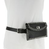 Belt bag with strass for woman, KELLY