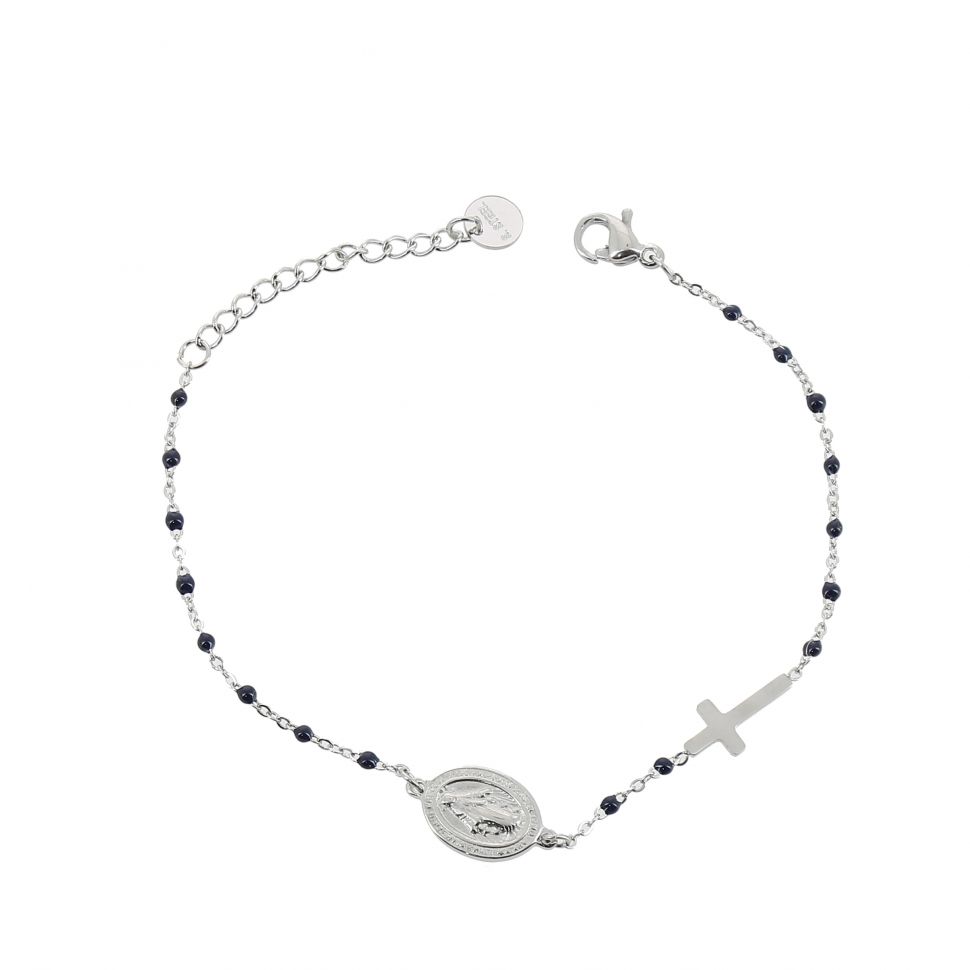 Bracelet femme acier inoxydable adjustable feuille, FLORENCE