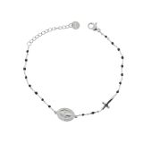 Bracelet femme acier inoxydable adjustable feuille, FLORENCE