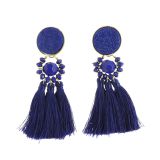 Hanging tassel earring, PAULINE