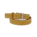 Ceinture femme en cuir à strass RAINA