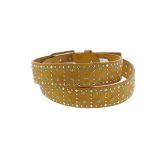 Ceinture femme en cuir à strass RAINA