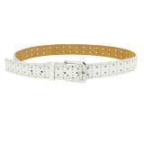 Denim Studded leather belt, KELLYA