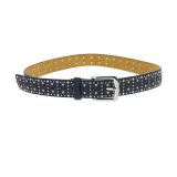 Denim Studded leather belt, KELLYA