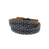 Denim Studded leather belt, KELLYA