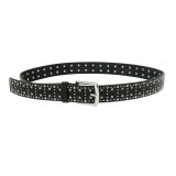 Denim Studded leather belt, KELLYA