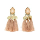 Tassel hanging dangle earring, ELENA