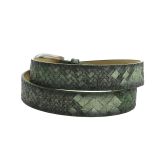 Ceinture femme velour doublé en cuir