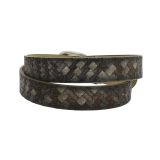 Ceinture femme velour doublé en cuir