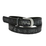 Ceinture femme velour doublé en cuir