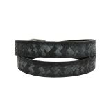 Ceinture femme velour doublé en cuir