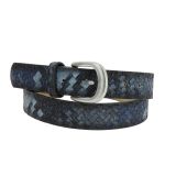 Ceinture femme velour doublé en cuir