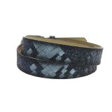 Ceinture femme velour doublé en cuir