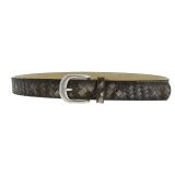 Ceinture femme velour doublé en cuir