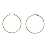 Boucles d'oreilles créole 45mm, Acier inoxydable SOSO