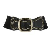 Woman Elastic Large studded waist belt VAITEA