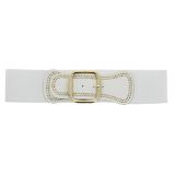 Woman Elastic Large studded waist belt VAITEA