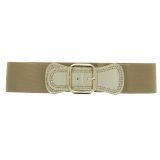 Woman Elastic Large studded waist belt VAITEA