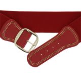 Woman Elastic Large studded waist belt VAITEA