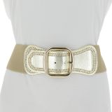 Woman Elastic Large studded waist belt VAITEA