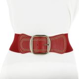 Woman Elastic Large studded waist belt VAITEA