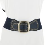 Woman Elastic Large studded waist belt VAITEA