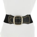 Woman Elastic Large studded waist belt VAITEA