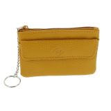 Leather Small Mini Wallet Holder Zip Coin Purse and card holder, KELIANNE
