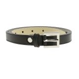 Ceinture femme 2 cm Véritable CUIR ITALIEN, LINDA