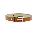 Ceinture femme 2 cm Véritable CUIR ITALIEN, LINDA