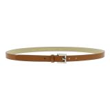 Ceinture femme 2 cm Véritable CUIR ITALIEN, LINDA