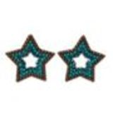 Star Beaded Dangle earrings for woman, VERONICA