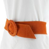 MAHAUT Genuine leather wide belt