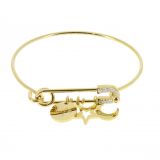 Pulsera de acero inoxidable para mujer, KIMBERLY