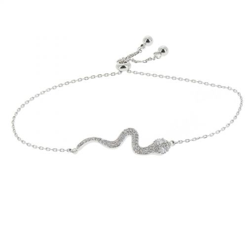 Bracelet femme Serpent acier inoxydable adjustable, DORRIT