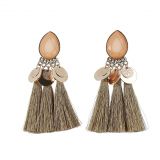 Tassel hanging dangle earring, ELENA