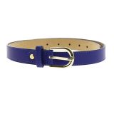 Women genuine Italian leather belt with golden Buckle, HACENA