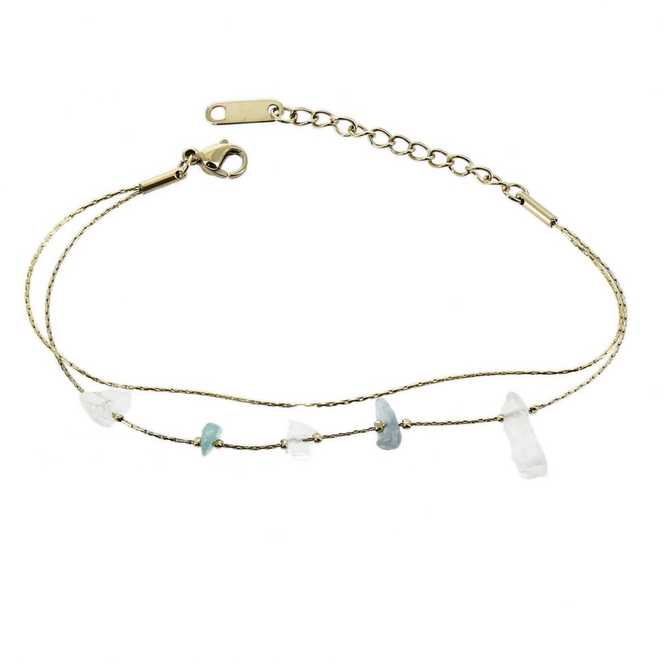 Pulsera de acero inoxidable para mujer, AIMEE