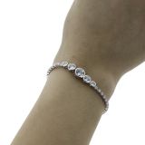 Bracelet femme strass acier inoxydable adjustable LUCILE