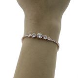 Bracelet femme strass acier inoxydable adjustable LUCILE