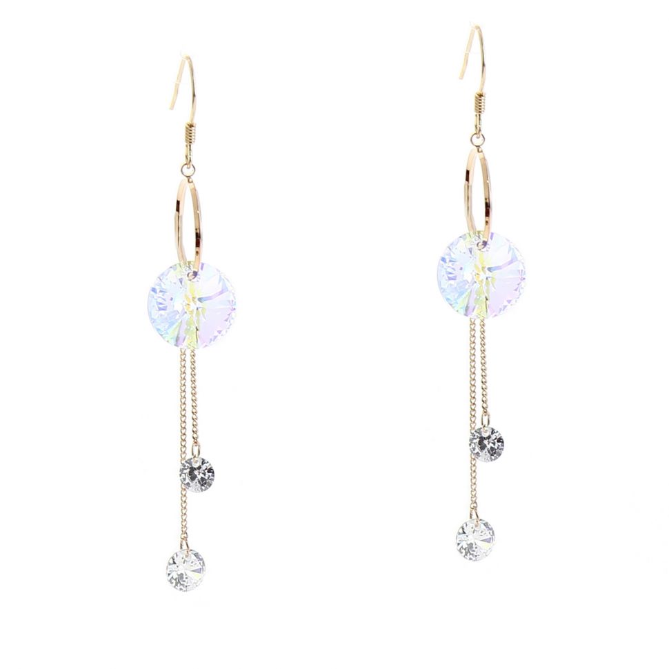 Boucles d'oreilles femme Cristal FLORETTE