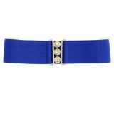 Ceinture femme élastique large à boucle 3 boutons, GLORIA Fabriqué en France