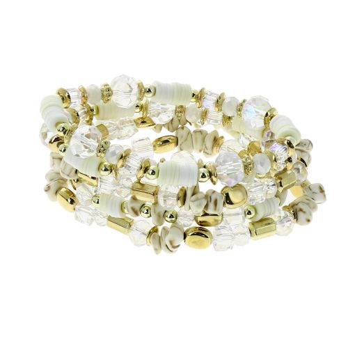 Pulsera étnico expandible con perla THEA