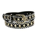 Denim Studded leather belt, KELLYA