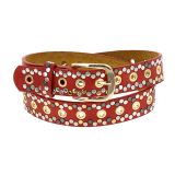 Ceinture femme trou cloutée VALENTIN